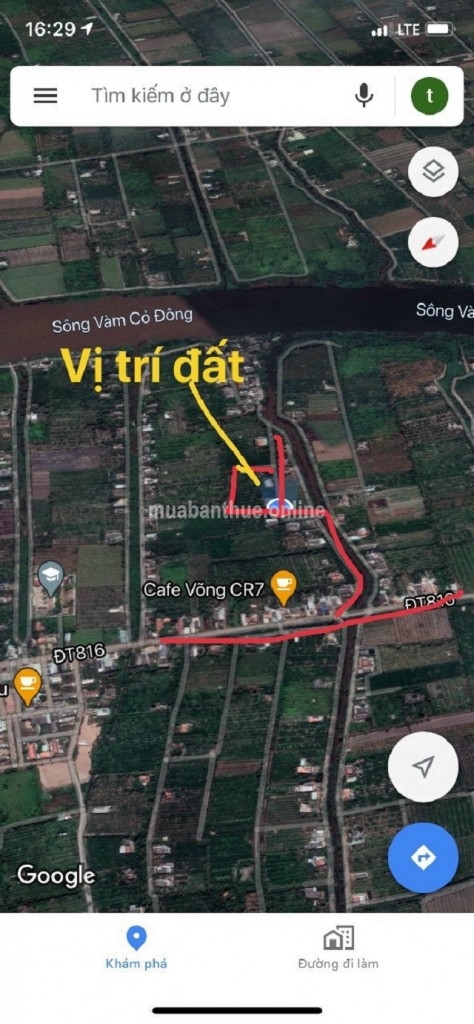 BÁN ĐÁT Khu Dân Cư-Thạnh Hoà, Bến Lức, Long An.