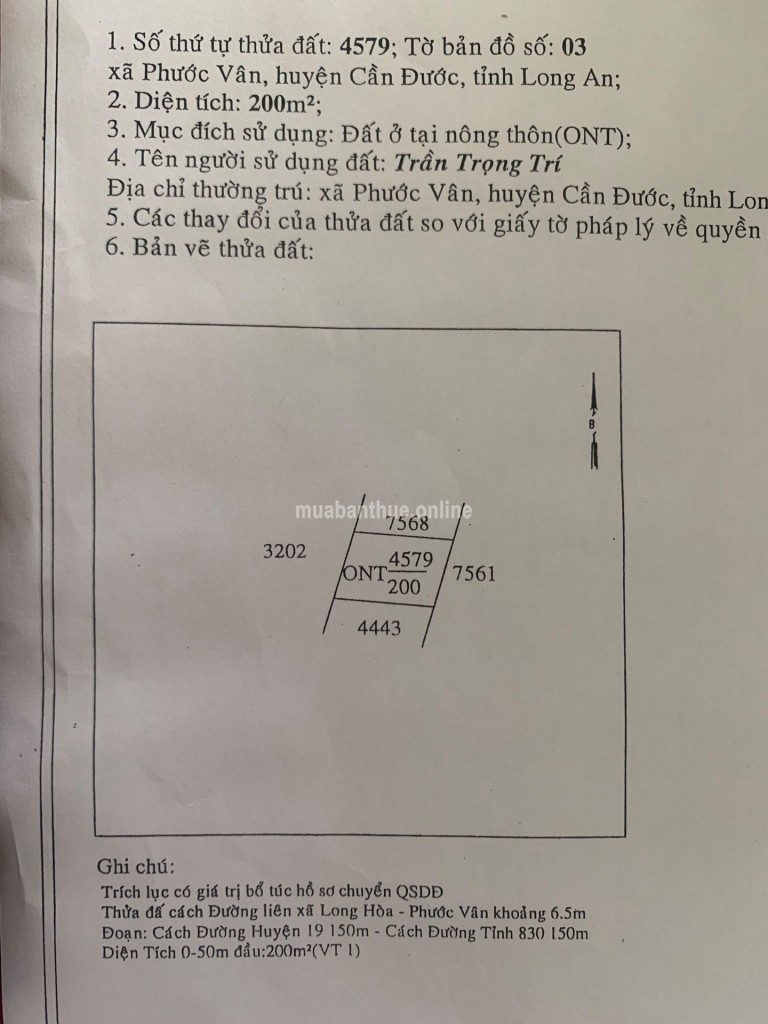 ĐẤT MẶT TIỀN LONG HÒA PHƯỚC VÂN