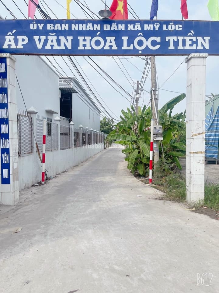 Tc có 4 nền lô nhì đường ấp Văn Hoá Lộc Tiền Mĩ Lộc Cần Giuộc Long An.