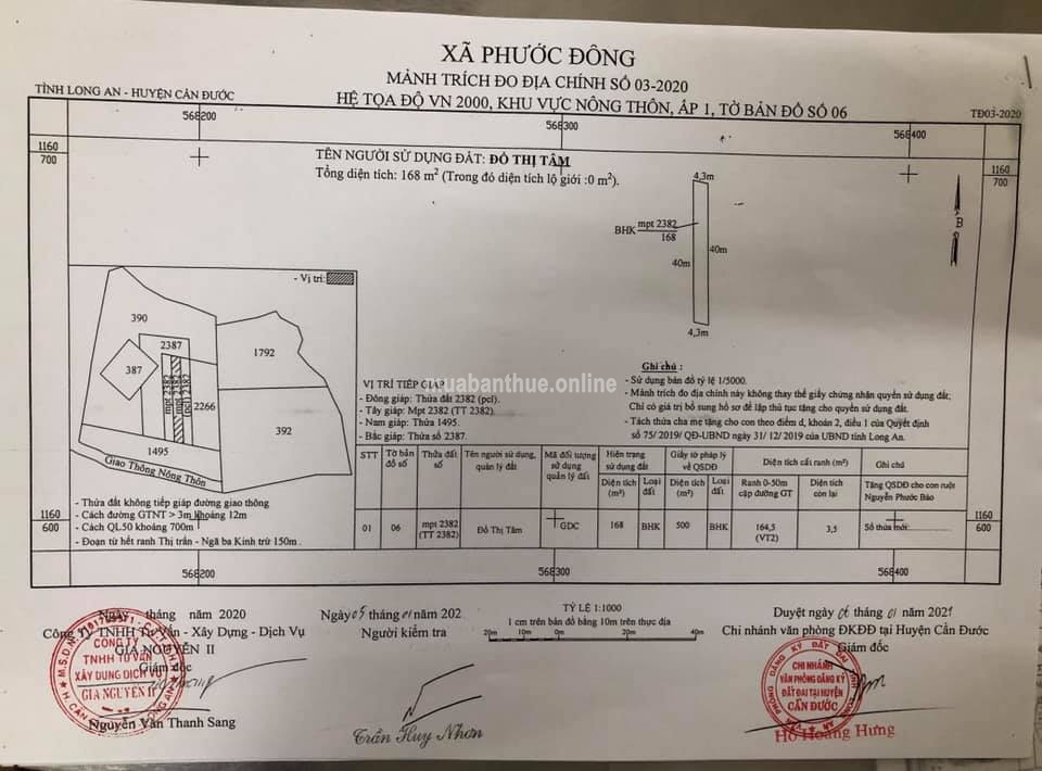 Hot hot... Đất đẹp Cảng Phước Đông Cần Đước Long An!!!