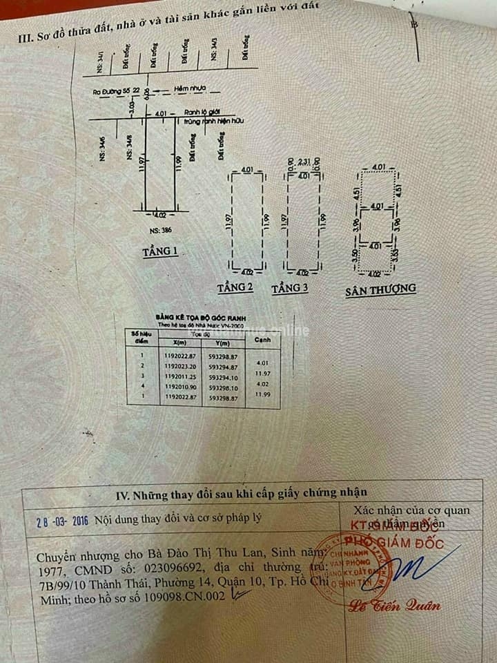 Bình Tân. Lột xác nguyên con mới tinh trắng đẹp như Ngọc Trinh .(Hướng Bắc - 5TỶ)