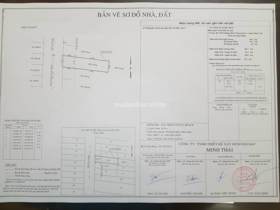 Cần bán cặp đất 340/34 Lê Văn Quới, P Bình Hưng Hoà A, Q Bình Tân, TPHCM