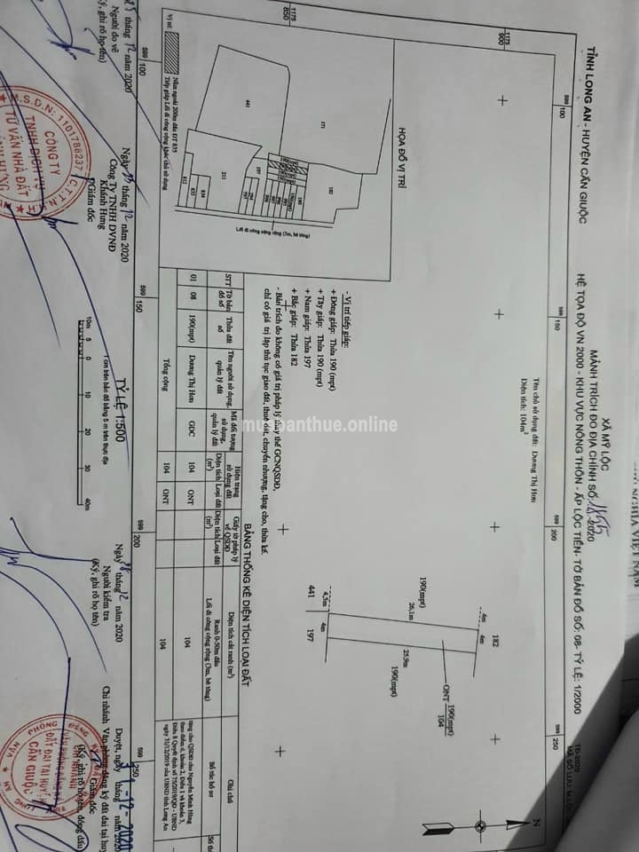 Tc có 4 nền lô nhì đường ấp Văn Hoá Lộc Tiền Mĩ Lộc Cần Giuộc Long An.