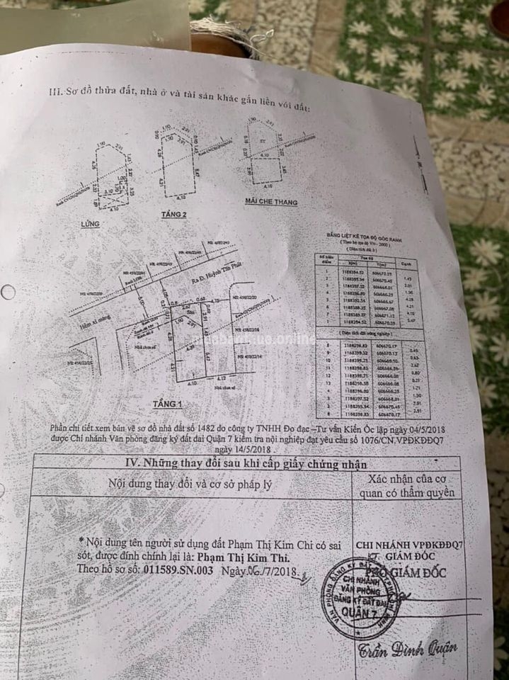 Bán nhà hẻm xe hơi 458 Huỳnh Tấn Phát, P Bình Thuận, Quận 7, Giá 4,9 tỷ