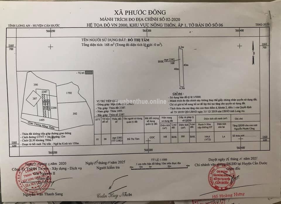 Hot hot... Đất đẹp Cảng Phước Đông Cần Đước Long An!!!