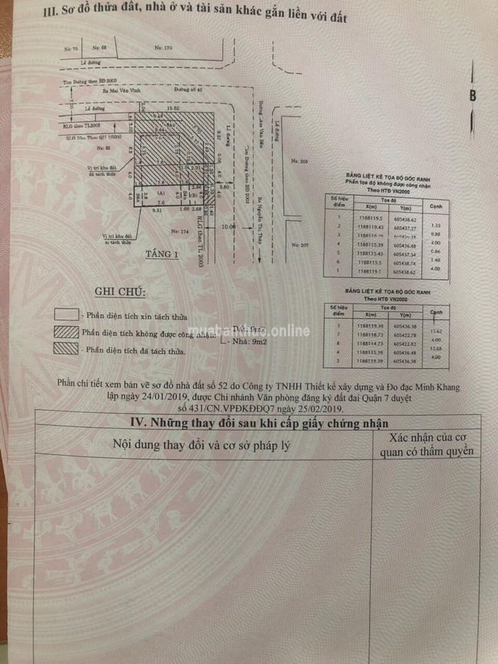 Bán lô đất mặt tiền Lâm Văn Bền, p.Tân Quy, Quận 7