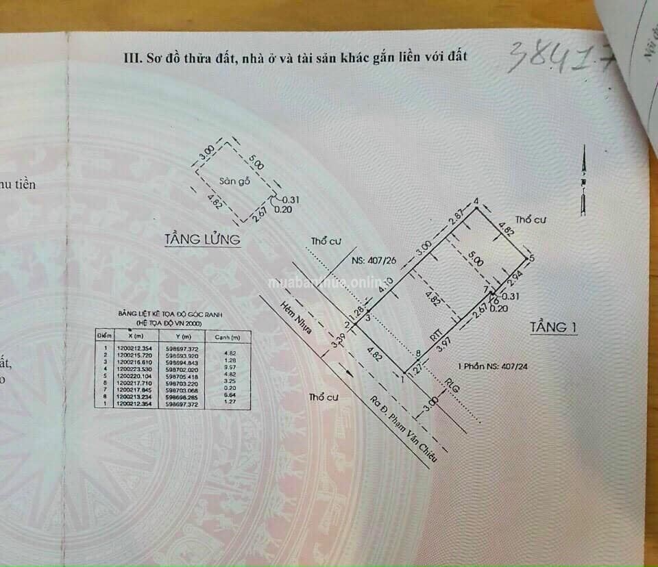 Bán Lô Đất HXH Phạm Văn Chiêu P14 Gò Vấp. Hcm