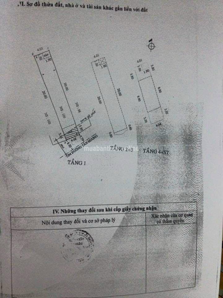 Bán nhà MTKD dg Tân Hương, Q Tân Phú