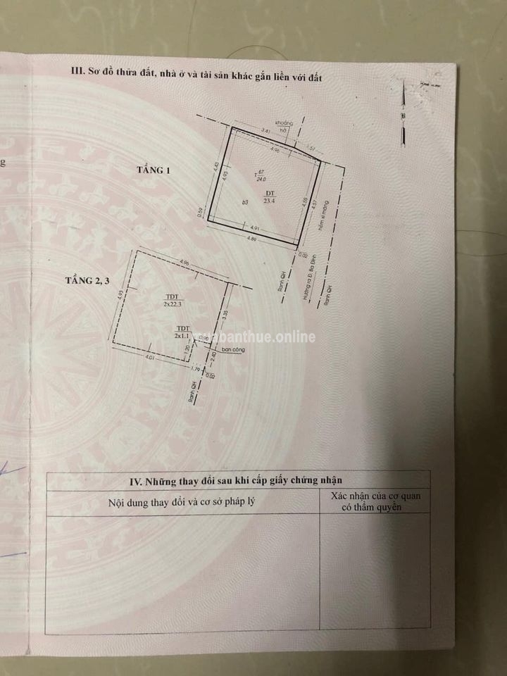 Nhà bán hẻm 351 đường Ba Đình phường 8 Quận 8