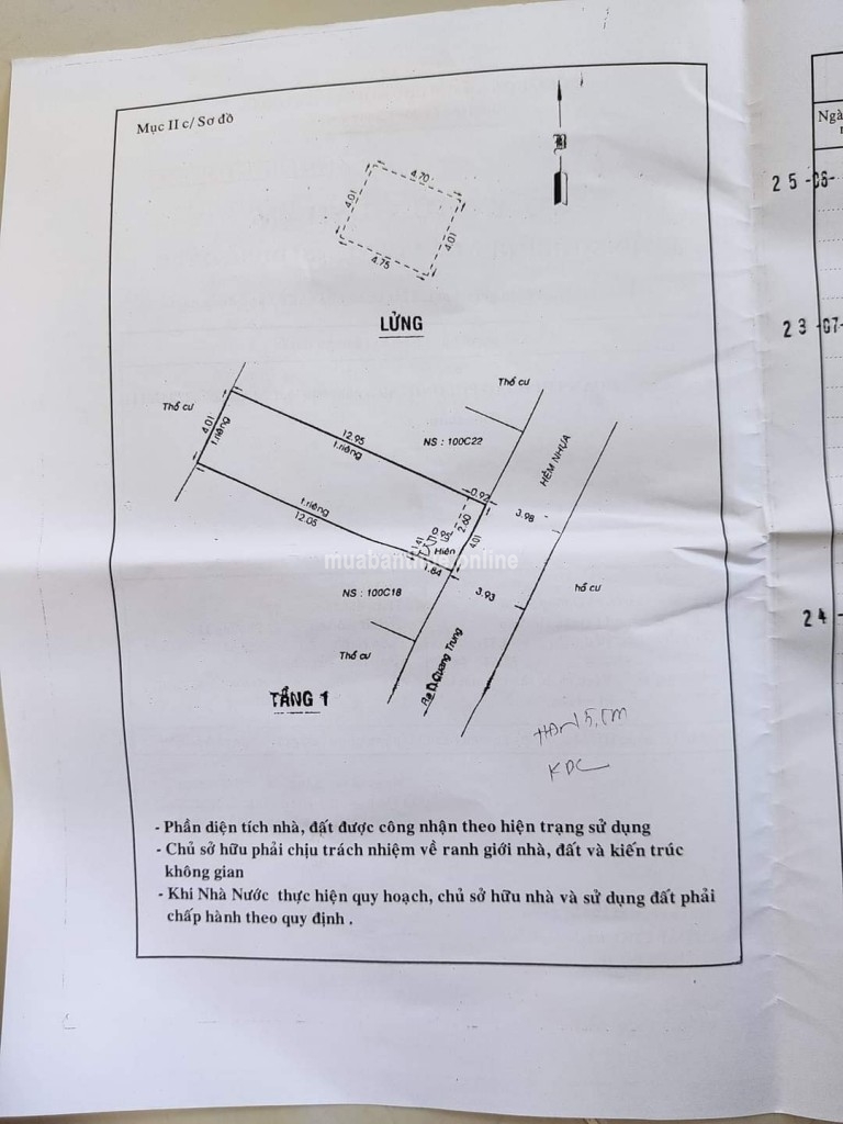 Nhà nát địa chỉ số 22//đường số 21 P8. Gò Vấp