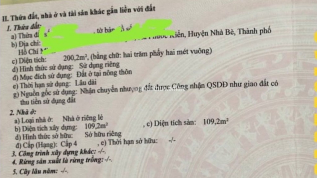 HÀNG THƠM CẤN BÁN - BÁN NHÀ SỔ HỒNG RIÊNG – KHU VỰC QUẬN 7, NHÀ BÈ