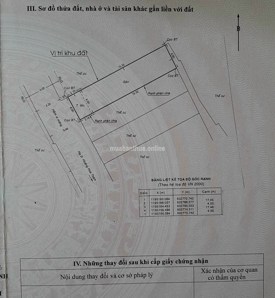 Chỉ còn 1 lô 70m2 Hoàng Hoa Thám, phường 7, Bình Thạnh (ngay gần đường Phan Đăng Lưu)