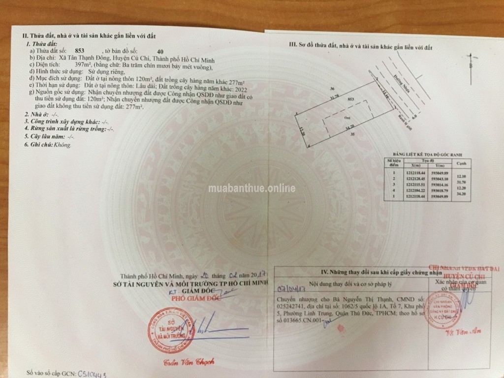 Đất 12×34=400m2, có nhà 6×25, đường nhựa Nguyễn Thị Nếp, Xã Tân Thạnh Đông (giáp Hóc Môn)