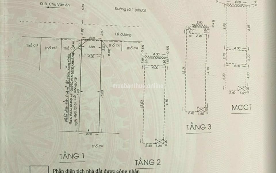 MT khu đường số Chu Văn An .p26. Bình Thạnh