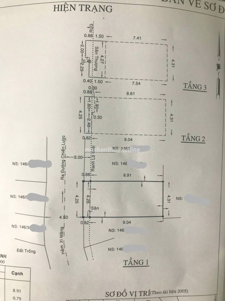 Bán căn nhà (SHR)đường chiến lược hẻm 146// hẻm rộng 4.5m