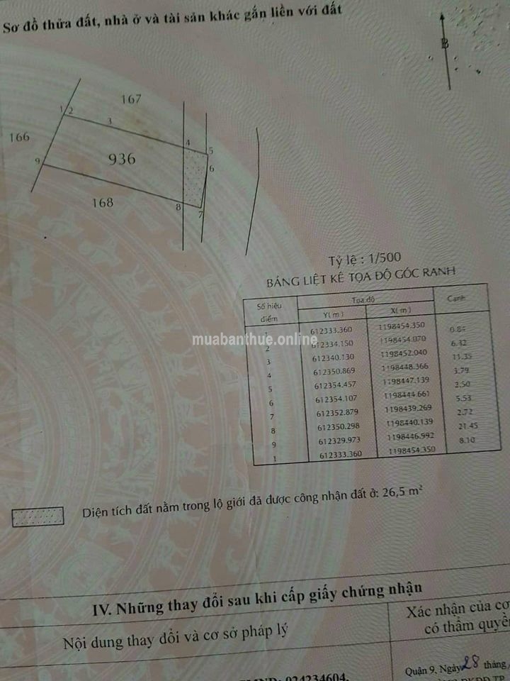 Nhà Mặt tiền đường 6 TNP B, Q9