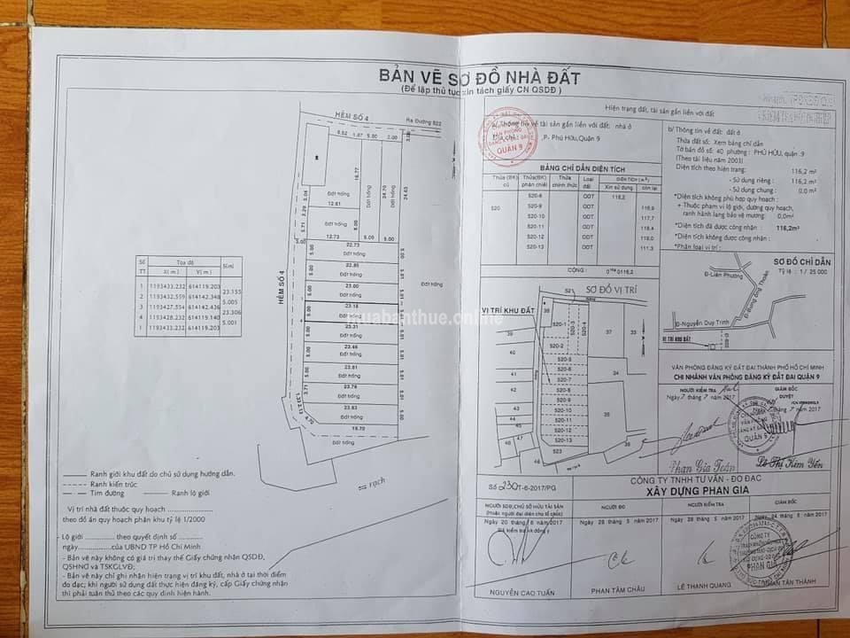 Bán đất đường số 822, P. Phú Hữu, Quận 9