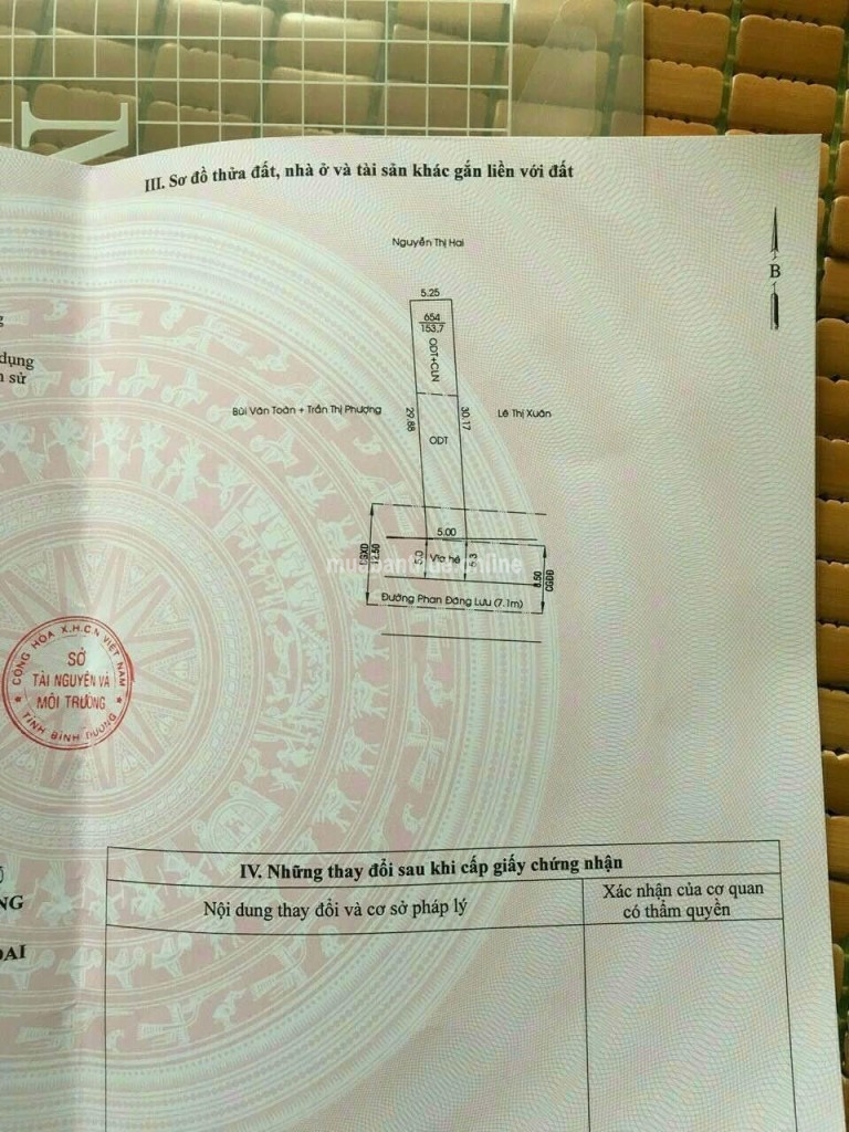 Bán đất Mặt Tiền Phan Đăng Lưu P.Hiệp An, Thủ Dầu Một