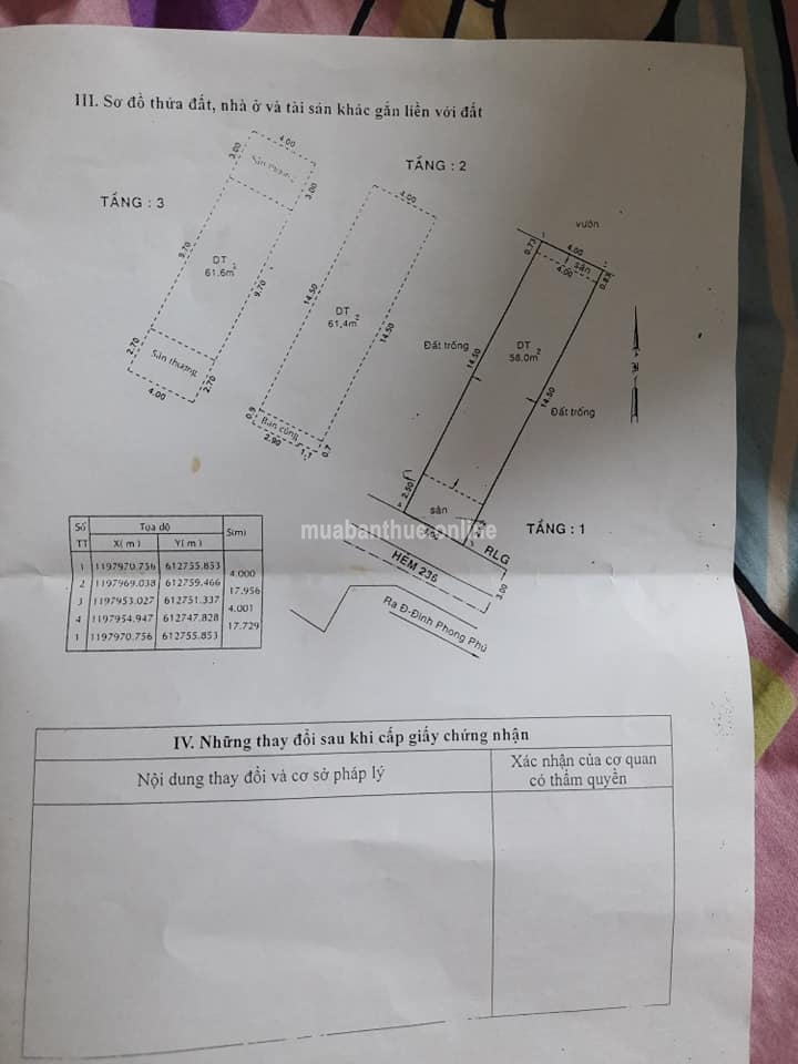 Bán nhà 2 lầu 1 trệt Quận 9, Tp Thủ Đức