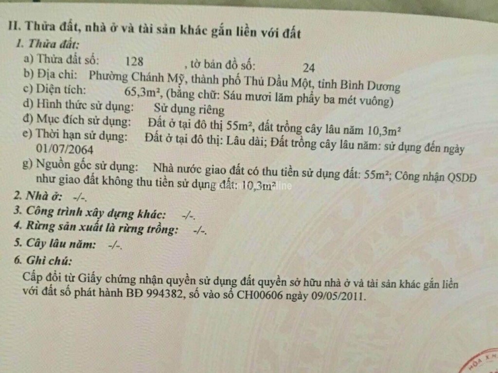 NHÀ BÁN CHÁNH MỸ - TDM BÌNH DƯƠNG GẦN NGÃ BA CÂY TRÔM.