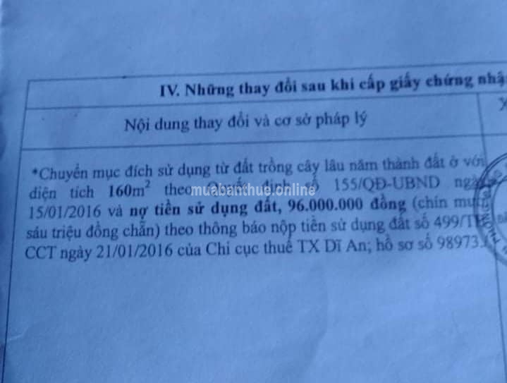 Đất Dĩ An Giá Quá Rẻ Chỉ Có 10tr/1m