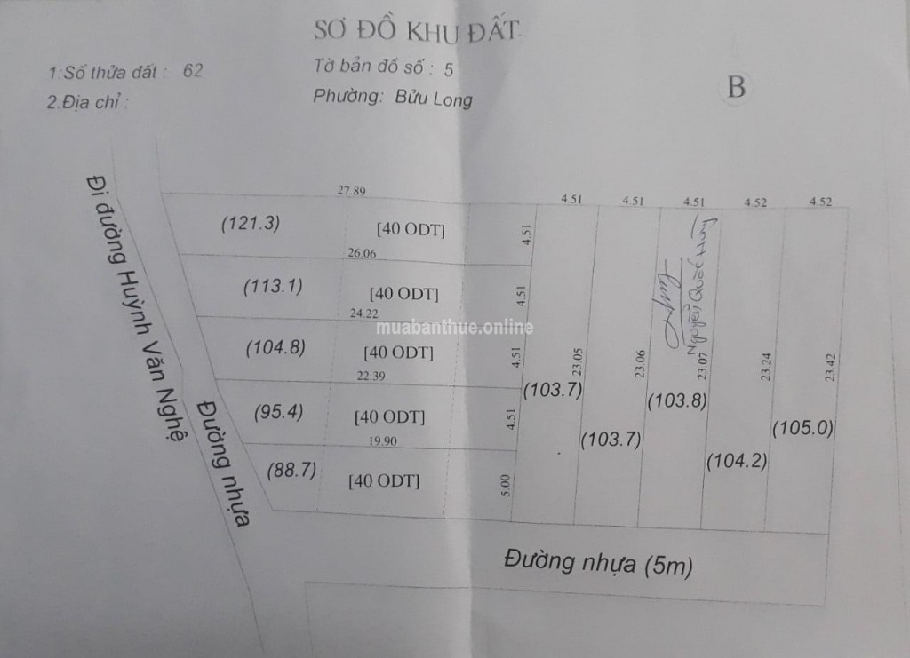 Cần Bán Đất Nền Tại Bửu Long, Biên Hòa, Đồng Nai