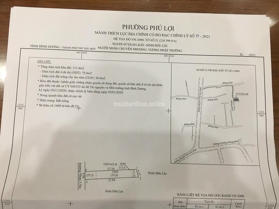 Đất Hẻm 220 Huỳnh Văn Lũy, Phú Lợi.