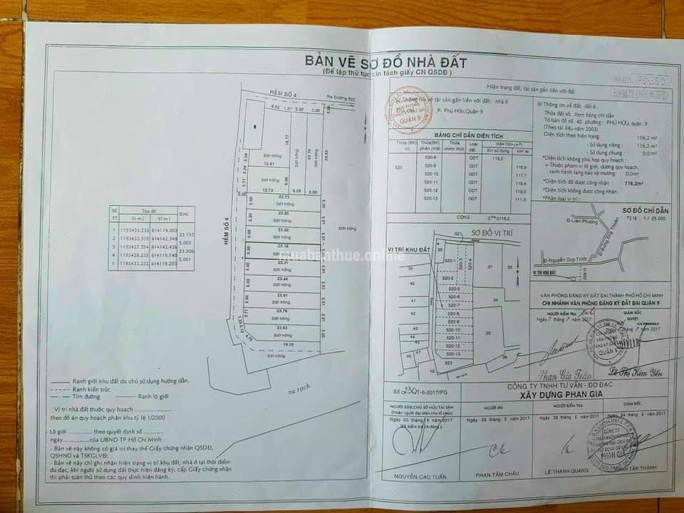 Bán đất đường số 822, P. Phú Hữu, Quận 9 HCM