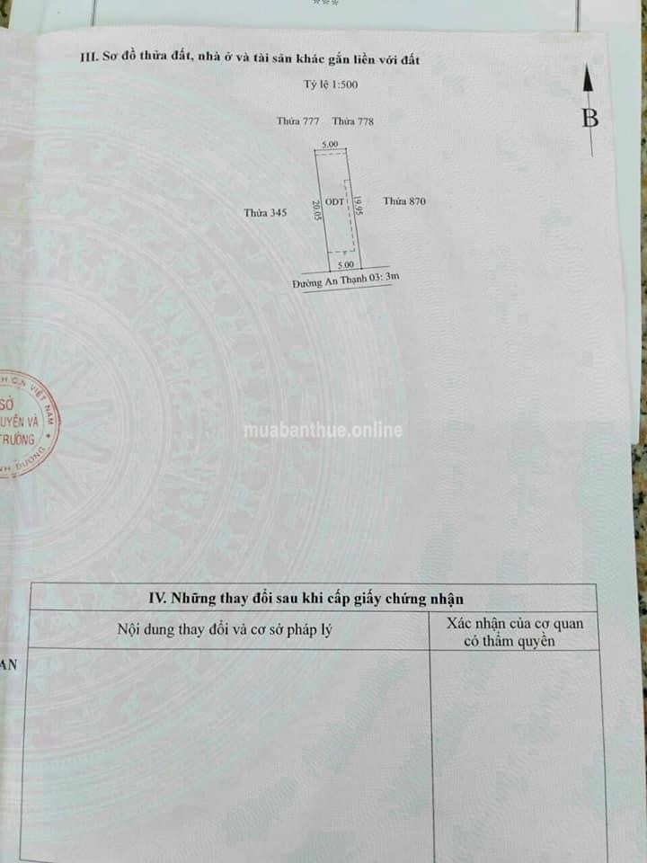 Nhà Mới Xây An Thạnh 03 Gần Quán Ăn Hàng Dừa BD