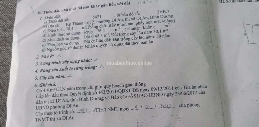 Nhà Bán Cách Lý Thường Kiệt chỉ 20m, Dĩ An Bình Dương