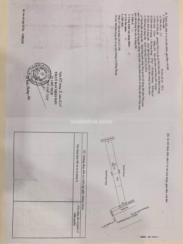 NHÀ MẶT TIỀN LÊ HỒNG PHONG PHÚ LỢI - THỦ DẦU MỘT - BD