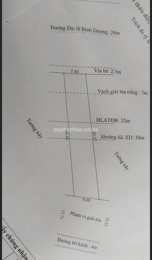 BÁN ĐẤT MẶT TIỀN ĐẠI LỘ BÌNH DƯƠNG (QL13)