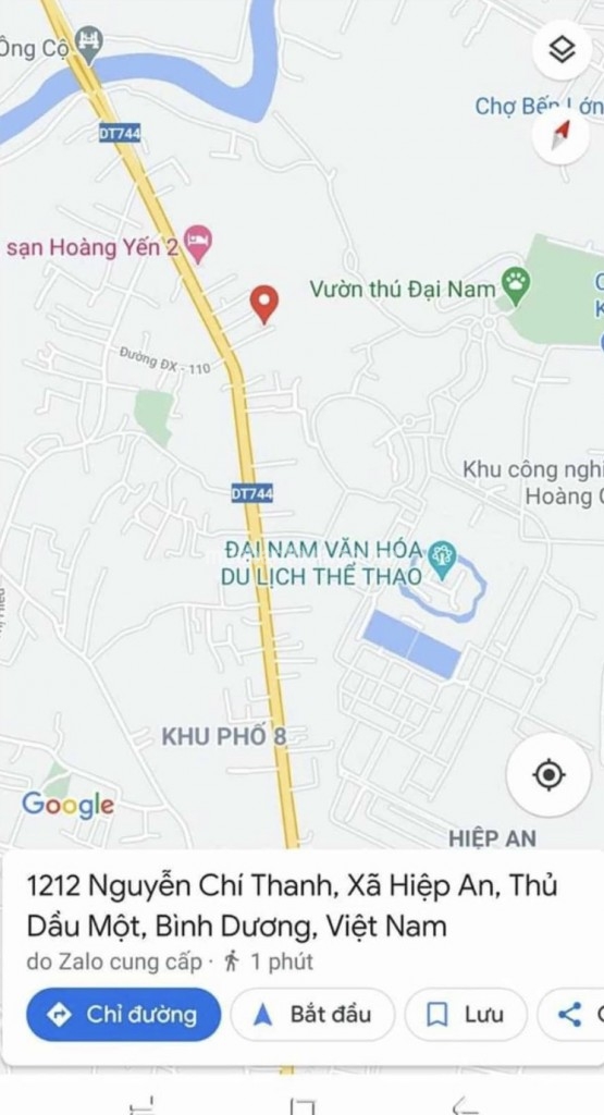 Đất Nguyễn Chí Thanh, Hiệp An Thủ Dầu Một