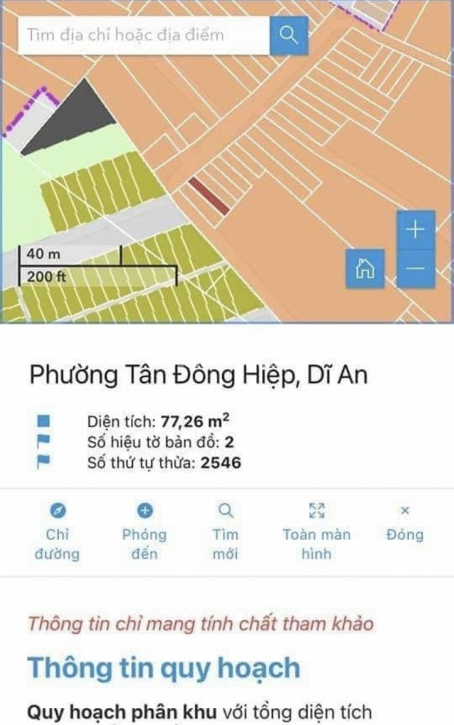 Đất Chiêu Liêu P. Tân Đông Hiệp, Tp Dĩ An BD