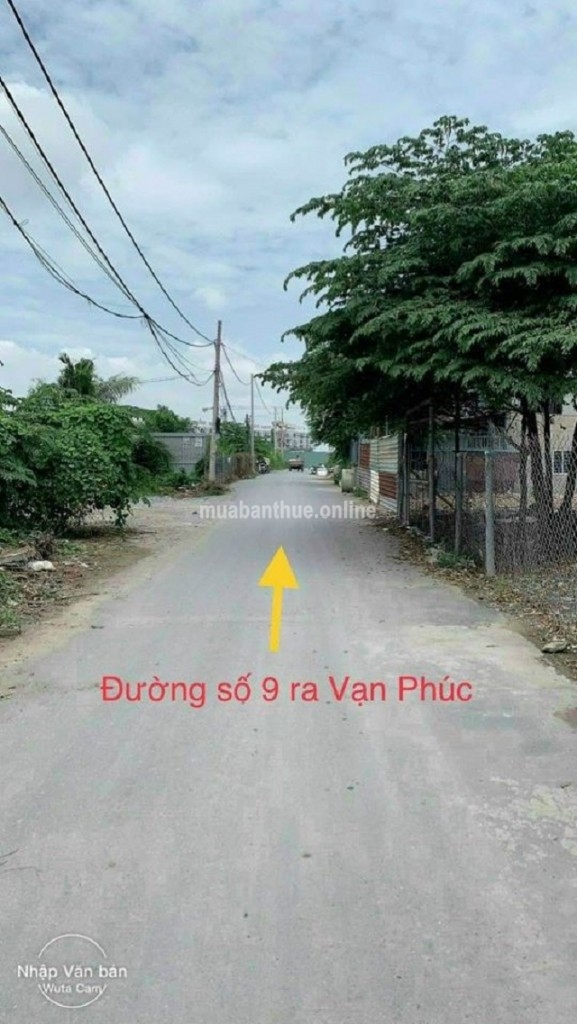 BÁN ĐẤT LIỀN KỀ VẠN PHÚC HIỆP BÌNH PHƯỚC. THỦ ĐỨC