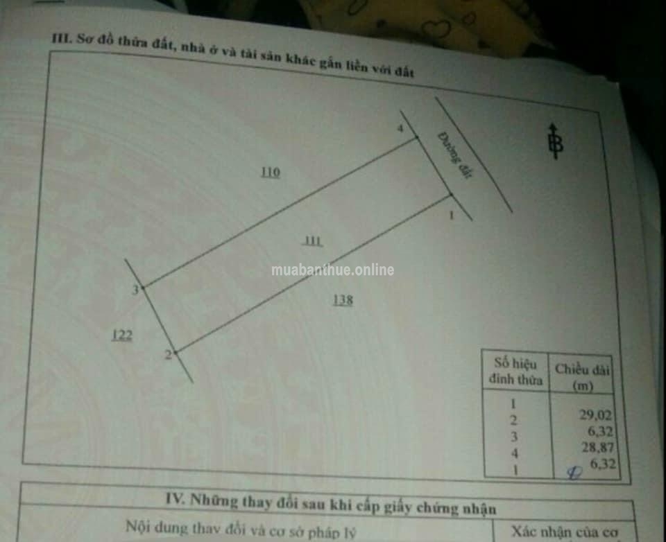 Cần Bán Lô Đất P. Thống Nhất Trung tâm Biên Hoà