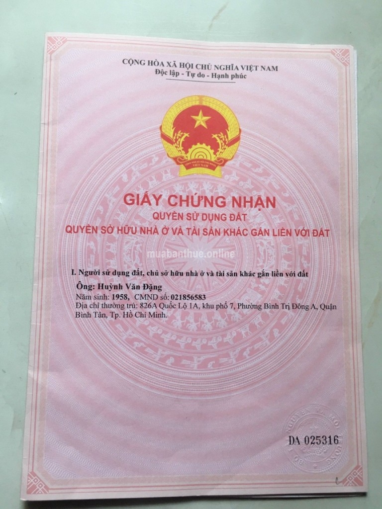 Bán Mặt tiền 18b (số nhà 116) lô số 4