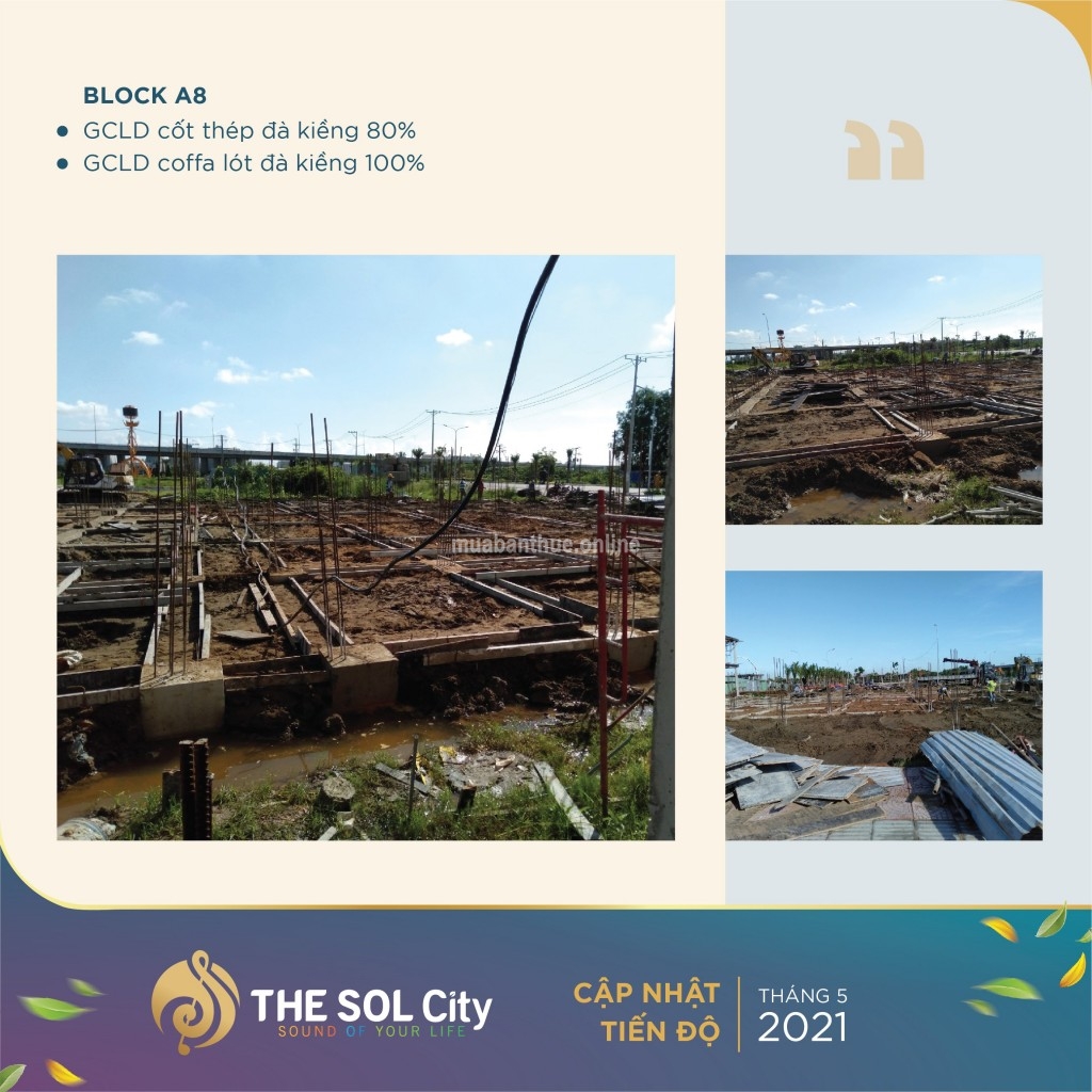 Dự Án The Sol City Đặc Biệt Thanh Toán 20% Có Ngay 1 Lô Đất DT 5x15m2