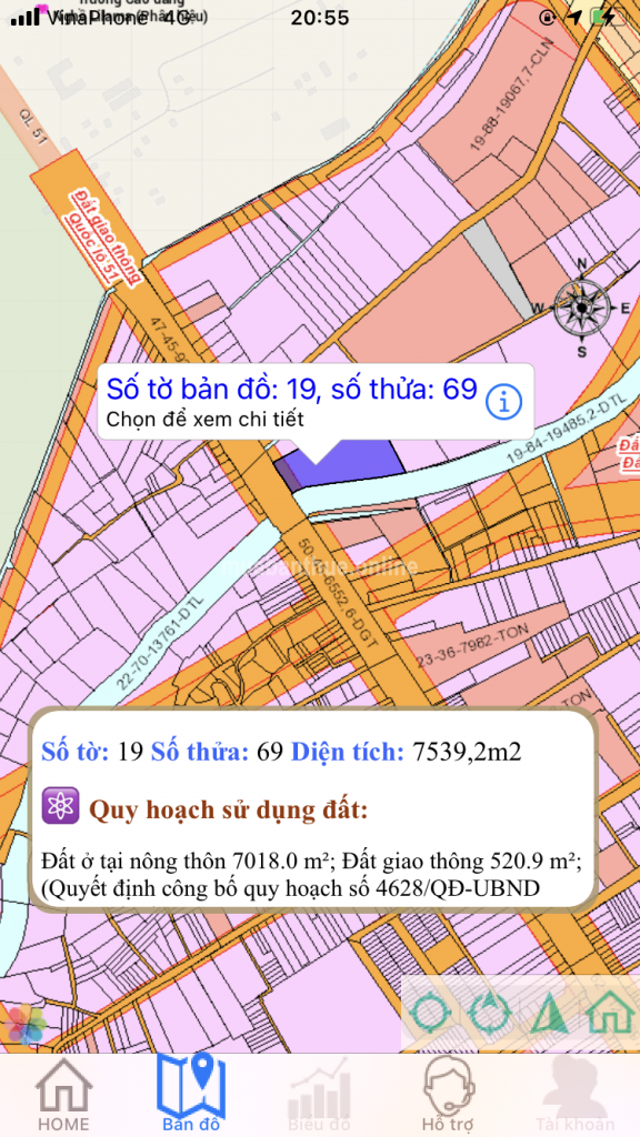 BÁN ĐẤT MẶT TIỀN QL51 LONG THÀNH ĐỒNG NAI