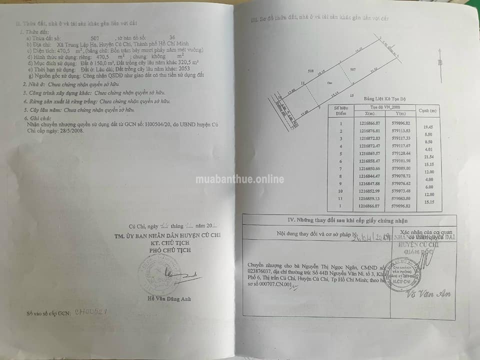 Bán đất xã Trung Lập Hạ, huyện Củ Chi, DT= (10x47), thổ cư 150m², thuộc khu dân cư, đường rộng, khu dân cư đông