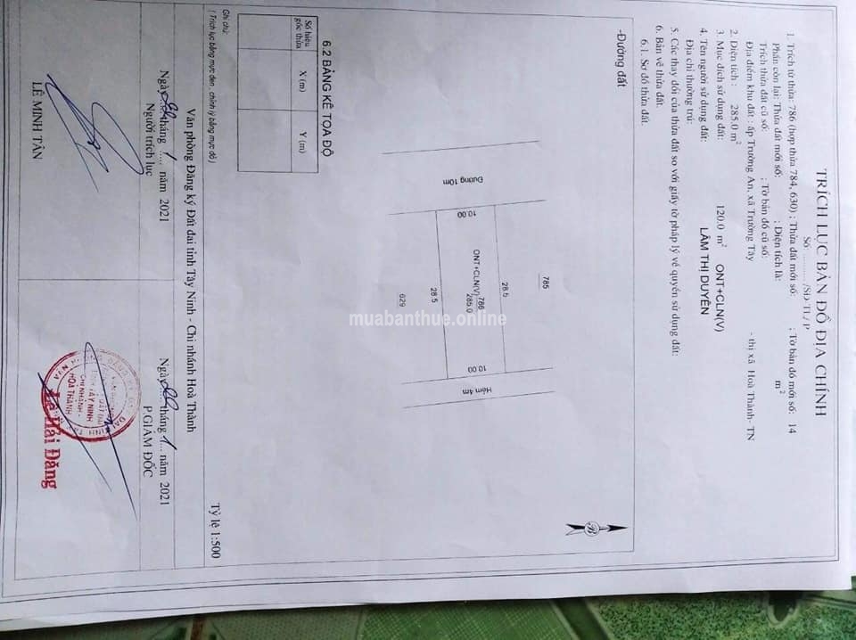 Cần bán đất hẻm 39 ngô quyền