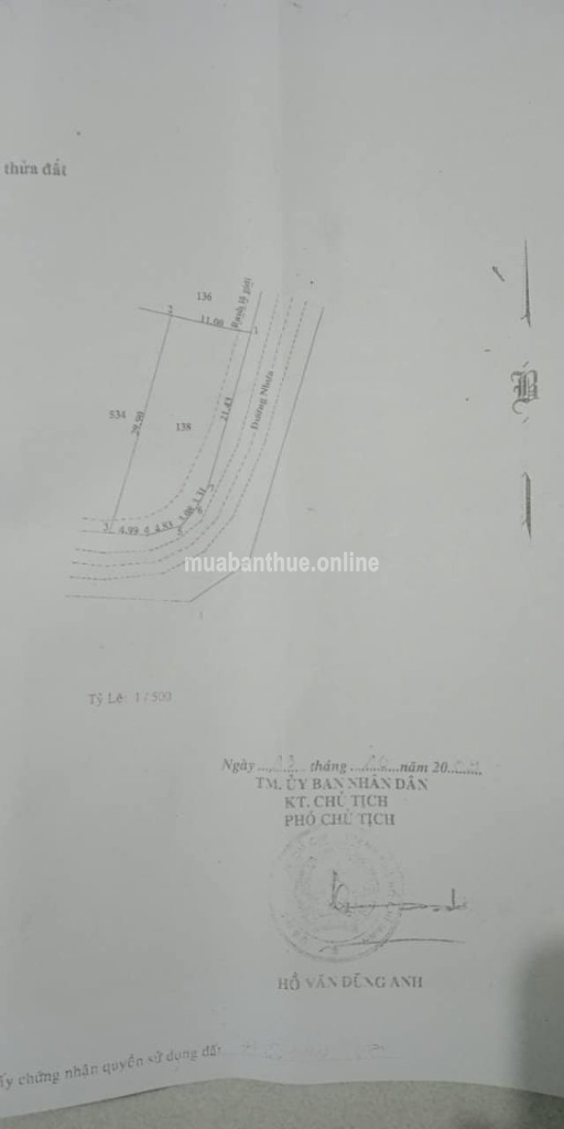 Chính chủ gửi bán miếng đất đầu năm giá tốt . 2Mt nhựa xã Phước Hiệp , cách thị trấn Củ Chi 5km