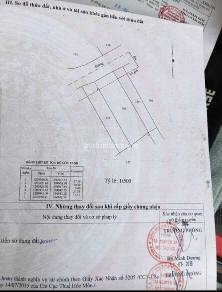 -Đất mặt tiền đường Thới Tam Thôn 16, Hóc Môn,