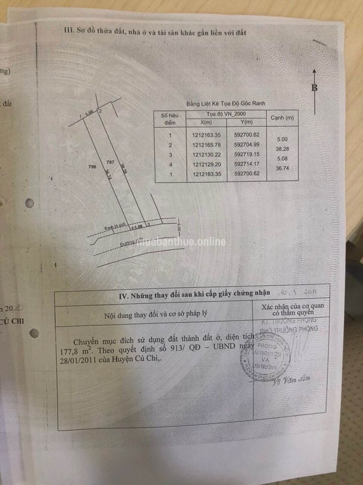 Chính chủ gởi bán căn nhà thuộc Địa Phận Tân Thạnh Đông,cách tl15 100m