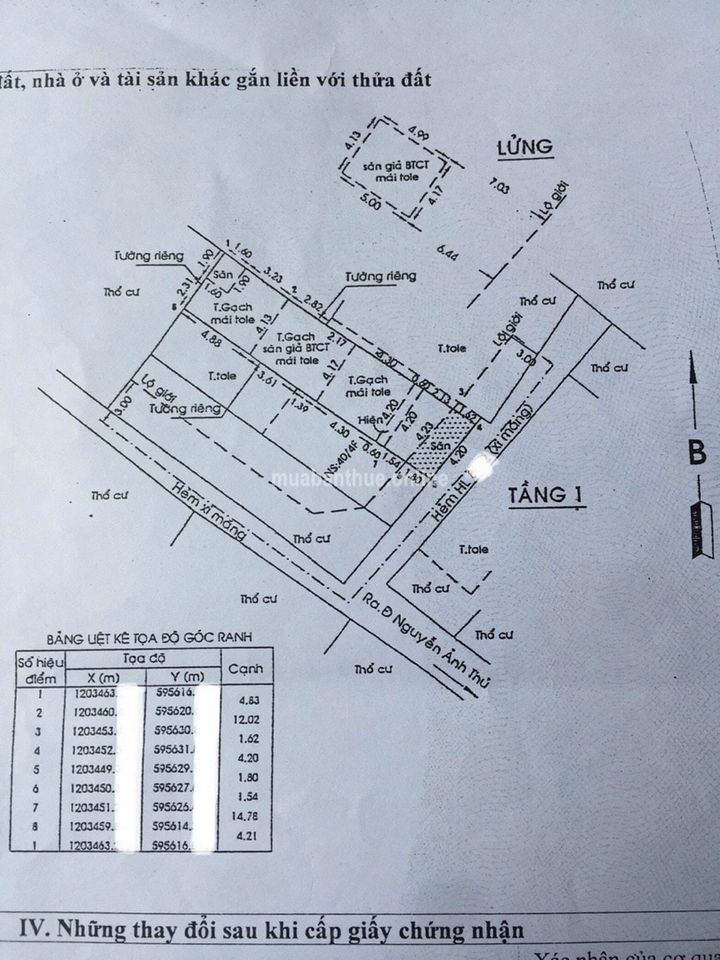 -Nhà mới tinh . Thới tam thôn hm , một xẹt ngắn Nguyễn ảnh thủ , gần cây xăng minh luân vào 80m ,