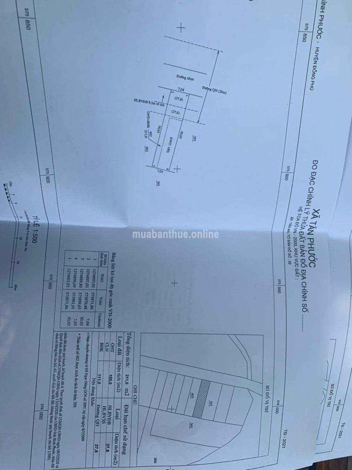 Sỉ 4 lô tân phước đường qh 26m trên sổ.đất cách 753 vào 1.3km