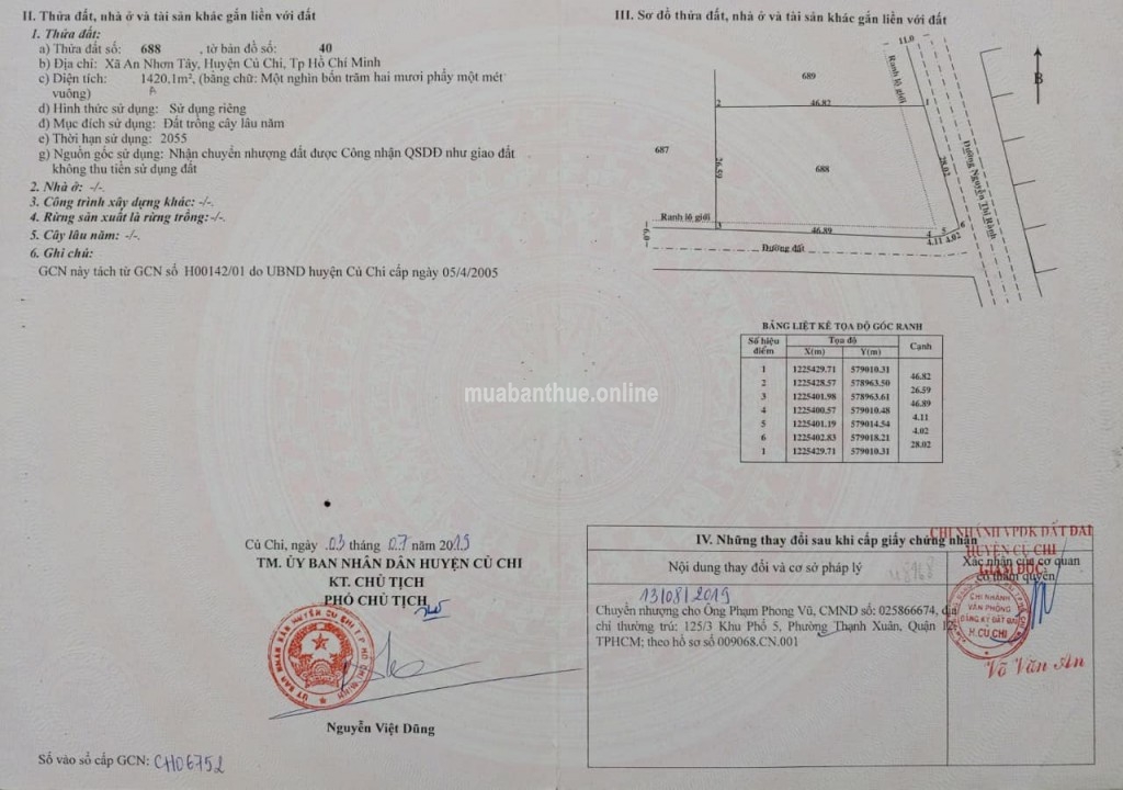 2MT Ng Thị Rành , 1400m2 , 28x46.