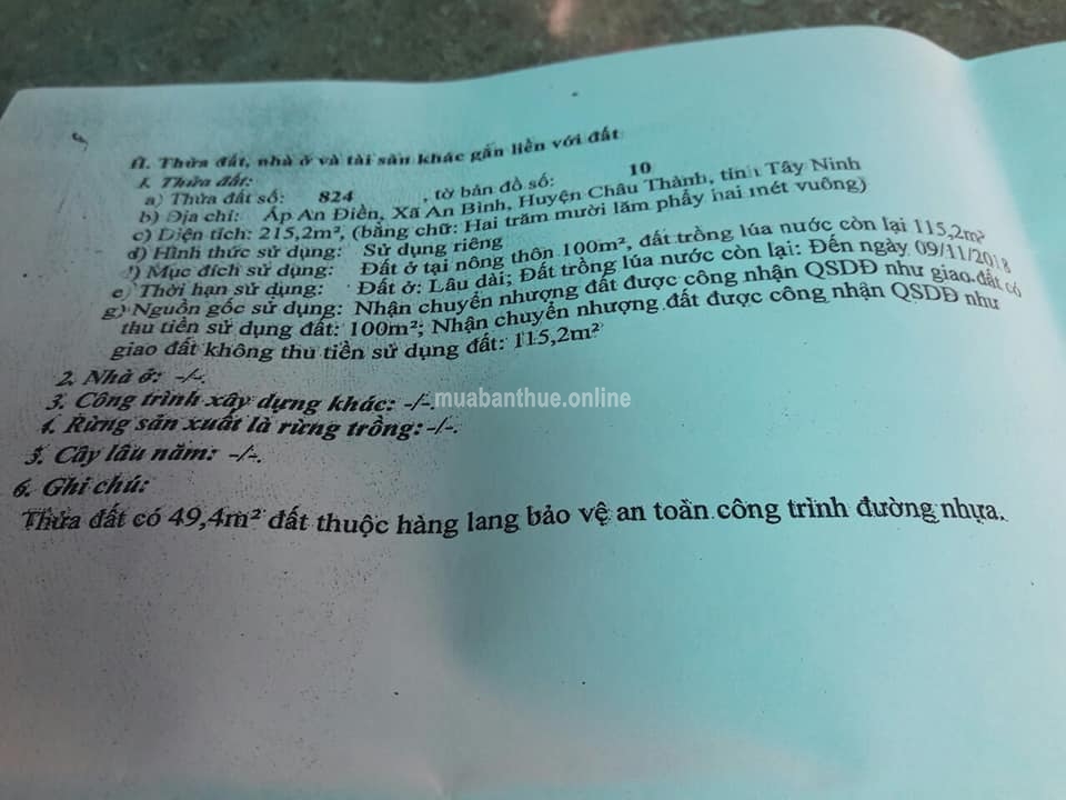 Bán 2 căn nhà kèm đất .. an điền an bình CT TN