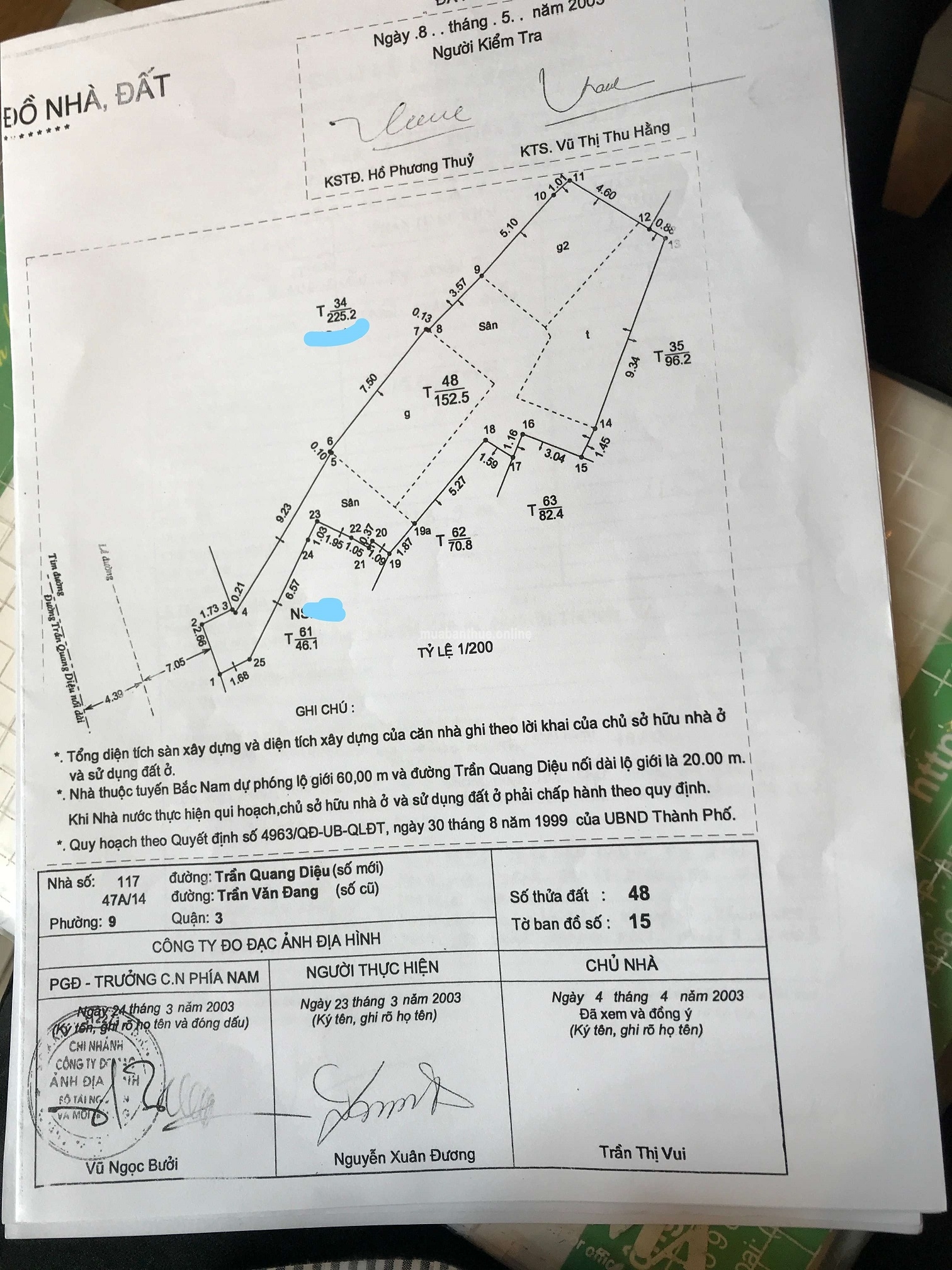 CC Bán nhà HXM đường Trần Quang Diệu, P. 14, Q. 3, Tp. HCM