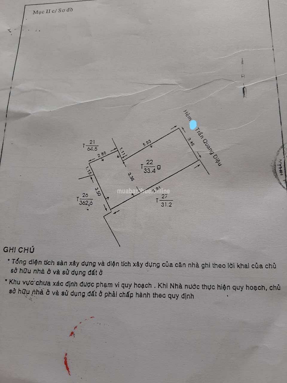 CC Bán nhà trung tâm H2M Trần Quang Diệu, P. 14, Q. 3, Tp. HCM